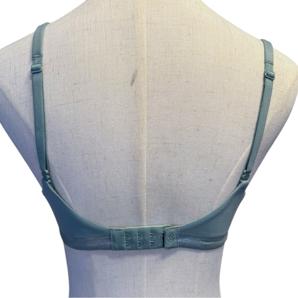 Victoria’s Secret Body By Victoria Perfect Shape Bra 34C Teal Smooth T-Shirt Bra - Picture 4 of 10